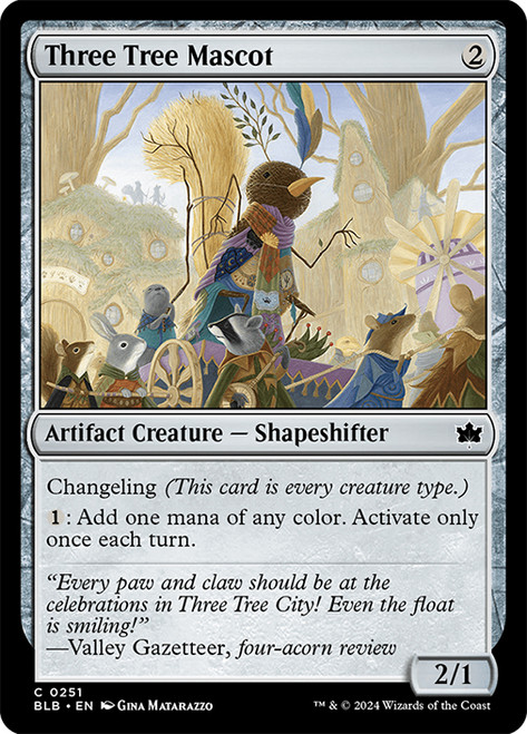 Three Tree Mascot\nBloomburrow\nSingle\nMagic The Gathering