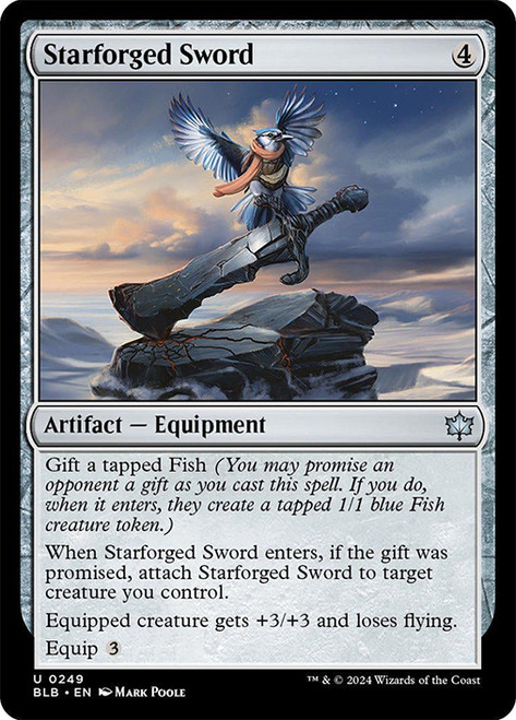 Starforged Sword\nBloomburrow\nSingle\nMagic The Gathering