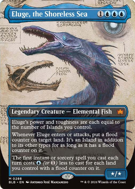 Eluge, the Shoreless Sea (Borderless)\nBloomburrow - Variants\nSingle\nMagic The Gathering