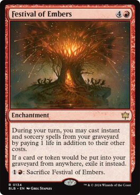 Festival of Embers\nBloomburrow\nSingle\nMagic The Gathering