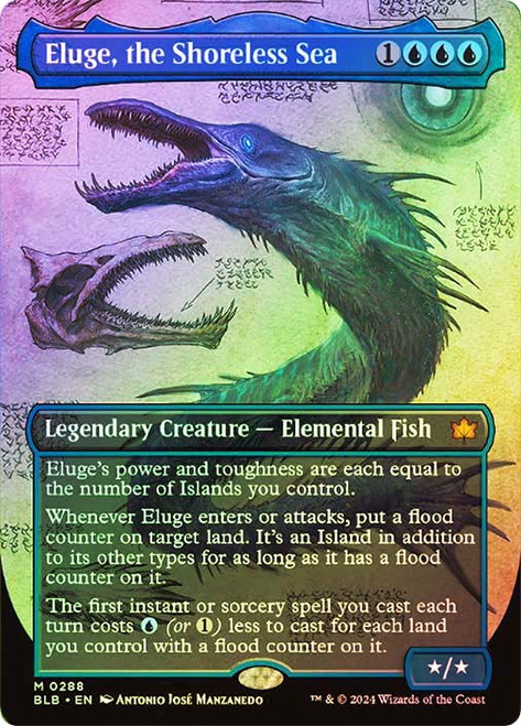 Eluge, the Shoreless Sea (Borderless)\nBloomburrow - Variants\nSingle\nMagic The Gathering