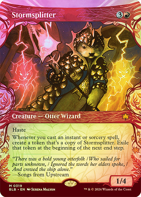 Stormsplitter (Showcase)\nBloomburrow - Variants\nSingle\nMagic The Gathering