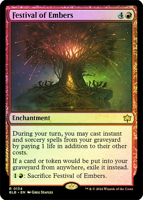 Festival of Embers\nBloomburrow\nSingle\nMagic The Gathering