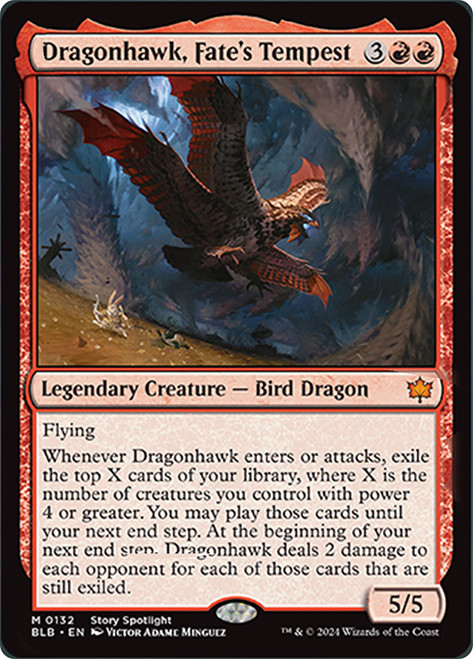Dragonhawk, Fate's Tempest\nBloomburrow\nSingle\nMagic The Gathering