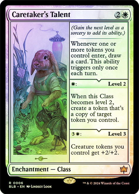 Caretaker's Talent\nBloomburrow\nSingle\nMagic The Gathering