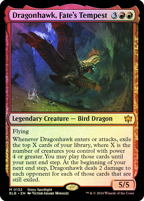 Dragonhawk, Fate's Tempest\nBloomburrow\nSingle\nMagic The Gathering
