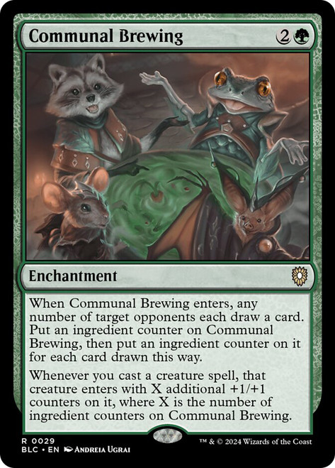 Communal Brewing\nBloomburrow Commander\nSingle\nMagic The Gathering