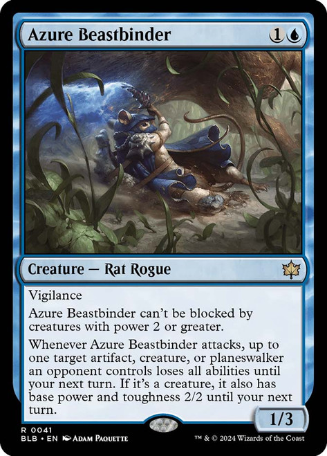 Azure Beastbinder\nBloomburrow\nSingle\nMagic The Gathering