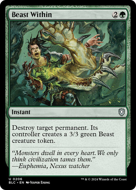 Beast Within\nBloomburrow Commander\nSingle\nMagic The Gathering
