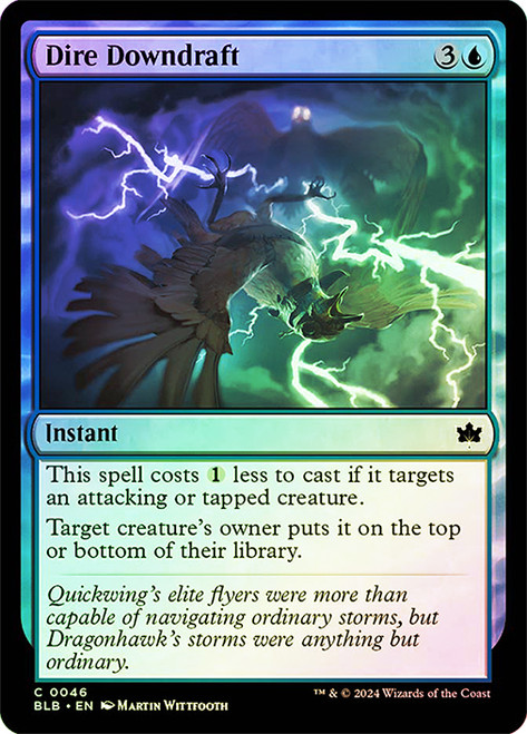 Dire Downdraft\nBloomburrow\nSingle\nMagic The Gathering