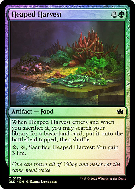 Heaped Harvest\nBloomburrow\nSingle\nMagic The Gathering