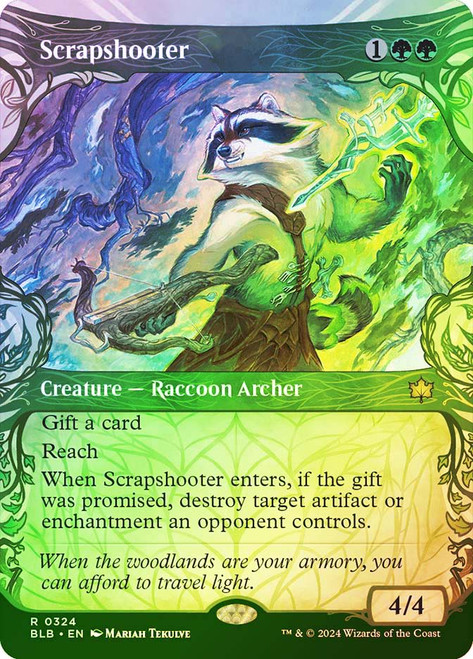 Scrapshooter (Showcase)\nBloomburrow - Variants\nSingle\nMagic The Gathering