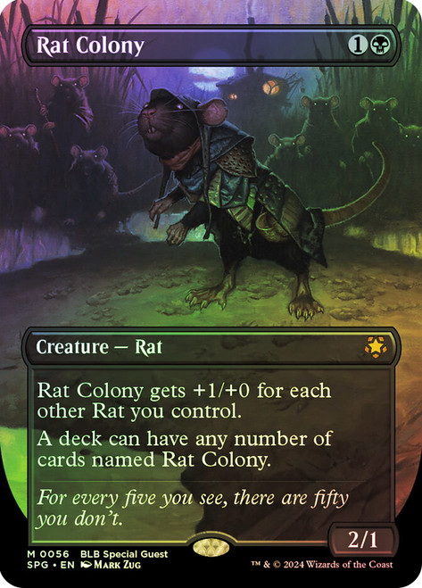 Rat Colony (Borderless)\nSpecial Guests\nSingle\nMagic The Gathering