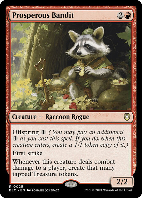 Prosperous Bandit\nBloomburrow Commander\nSingle\nMagic The Gathering