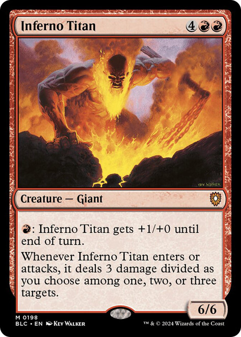 Inferno Titan\nBloomburrow Commander\nSingle\nMagic The Gathering