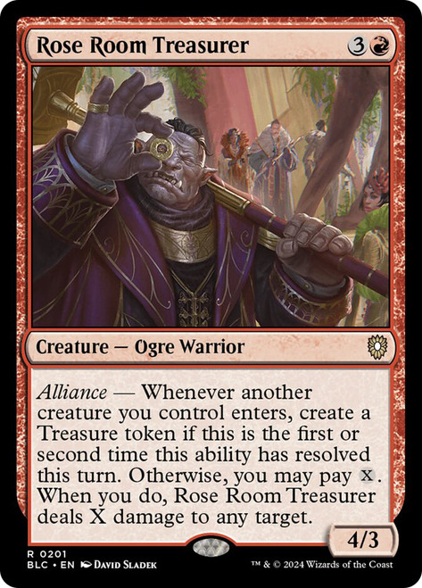 Rose Room Treasurer\nBloomburrow Commander\nSingle\nMagic The Gathering