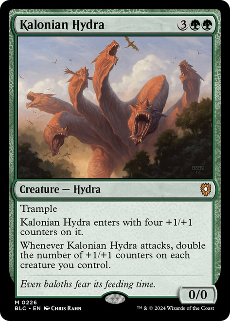 Kalonian Hydra\nBloomburrow Commander\nSingle\nMagic The Gathering