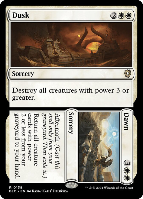 Dusk // Dawn
Bloomburrow Commander
Single
Magic: The Gathering