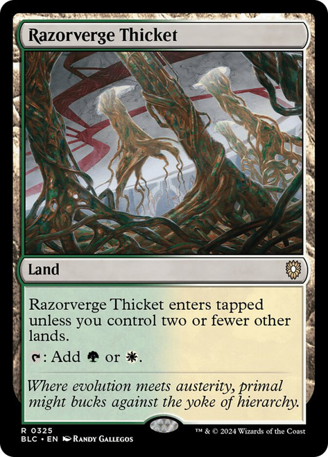 Razorverge Thicket\nBloomburrow Commander\nSingle\nMagic The Gathering