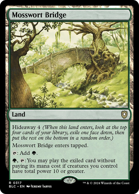 Mosswort Bridge\nBloomburrow Commander\nSingle\nMagic The Gathering