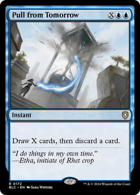 Pull from Tomorrow\nBloomburrow Commander\nSingle\nMagic The Gathering