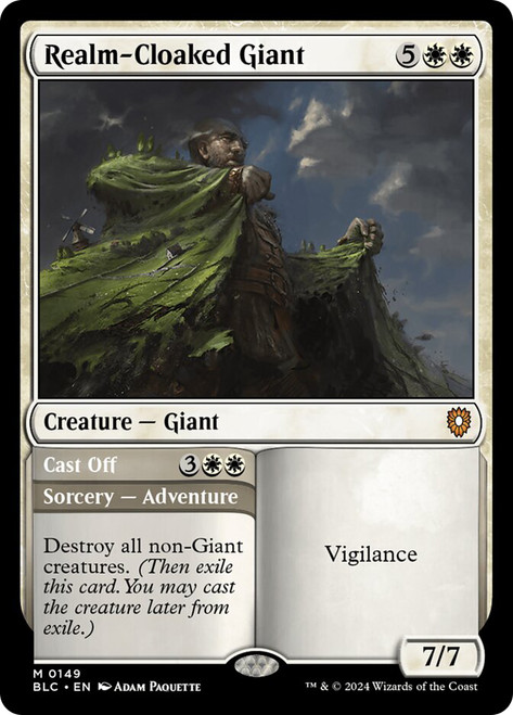 Realm-Cloaked Giant // Cast Off\nBloomburrow Commander\nSingle\nMagic The Gathering
