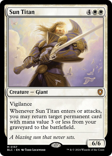 Sun Titan\nBloomburrow Commander\nSingle\nMagic The Gathering