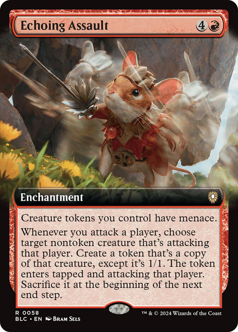 Echoing Assault (Extended Art)\nBloomburrow Commander - Variants\nSingle\nMagic The Gathering