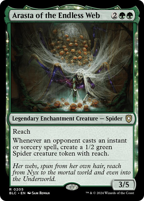 Arasta of the Endless Web\nBloomburrow Commander\nSingle\nMagic The Gathering