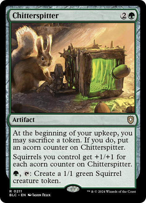Chitterspitter\nBloomburrow Commander\nSingle\nMagic The Gathering