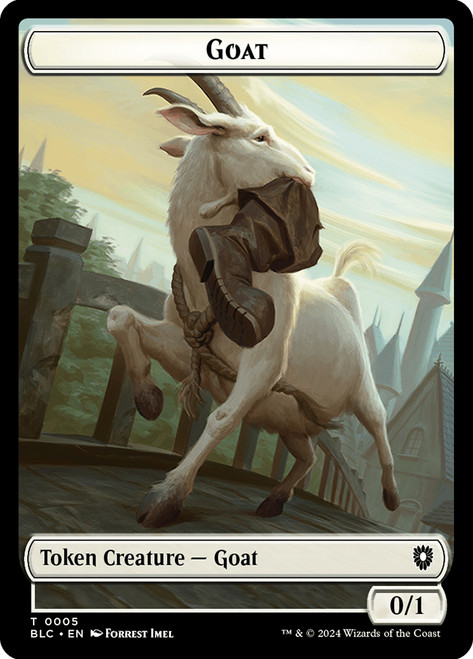 {Goat Token} // {Wolf Token} (#32)
Bloomburrow Commander
Single
Magic: The Gathering