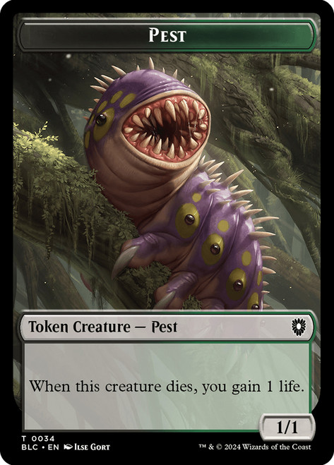 {Pest Token} // {Shapeshifter Token}
Bloomburrow Commander
Single
Magic: The Gathering