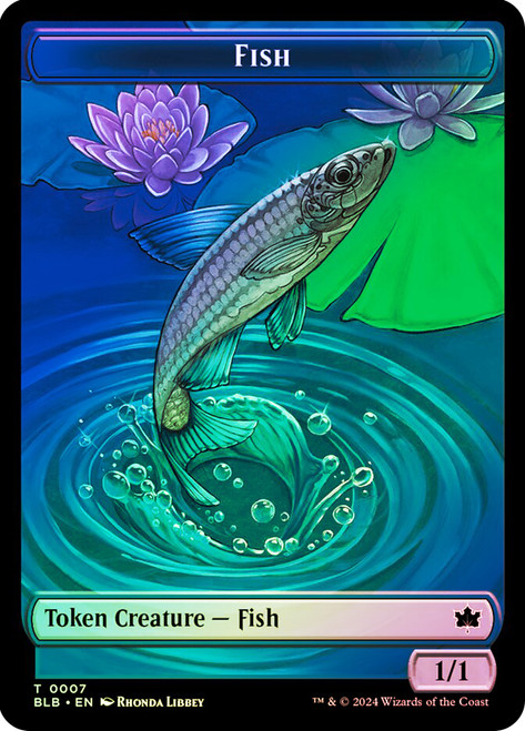 {Fish Token} // {Tender Wildguide Token}
Bloomburrow
Single
Magic: The Gathering