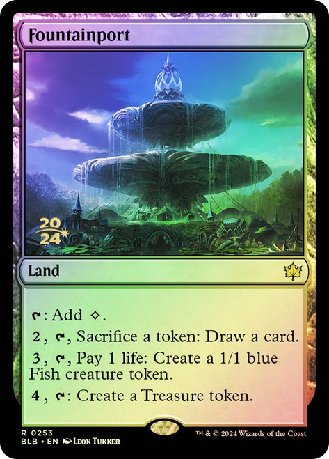 Fountainport (Prerelease) (Bloomburrow)\nPromo: Date Stamped\nSingle\nMagic The Gathering