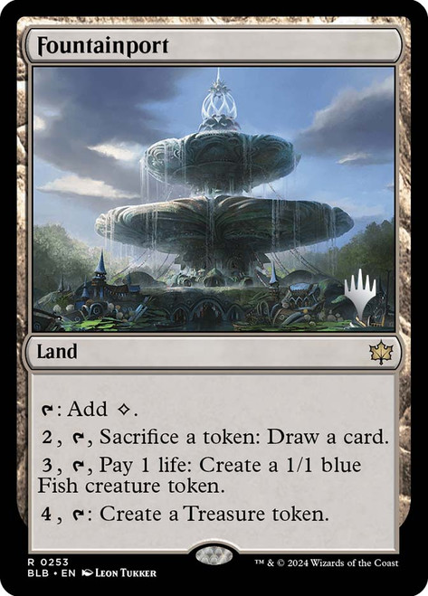Fountainport (Promo Pack) (Bloomburrow)\nPromo: Planeswalker Stamped\nSingle\nMagic The Gathering
