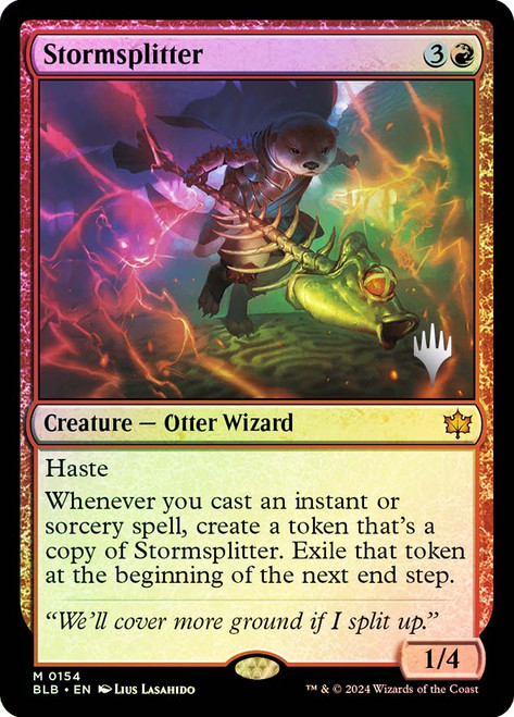Stormsplitter (Promo Pack) (Bloomburrow)\nPromo: Planeswalker Stamped\nSingle\nMagic The Gathering