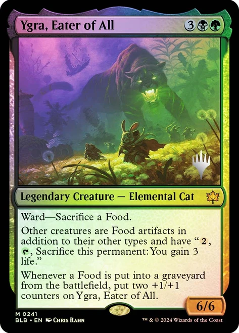 Ygra, Eater of All (Promo Pack) (Bloomburrow)\nPromo: Planeswalker Stamped\nSingle\nMagic The Gathering