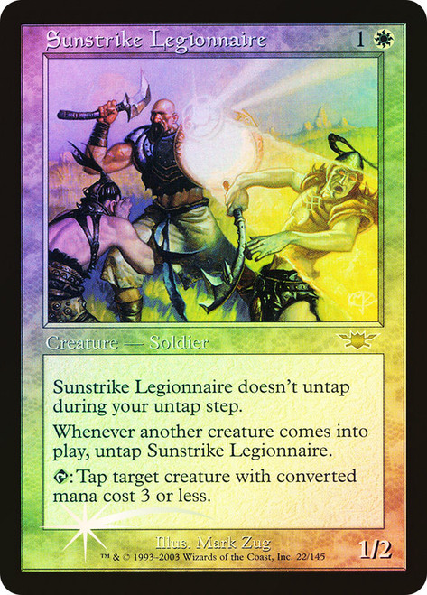Sunstrike Legionnaire\nLegions\nSingle\nMagic The Gathering
