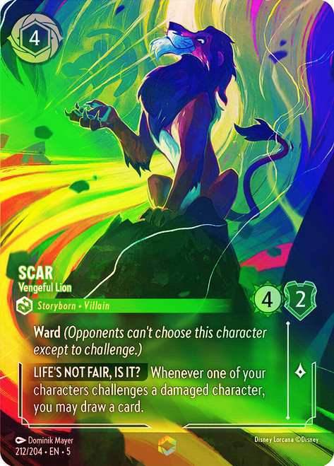 Scar - Vengeful Lion (Enchanted)
Shimmering Skies
Single
Lorcana