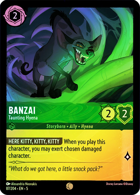 Banzai Taunting Hyena