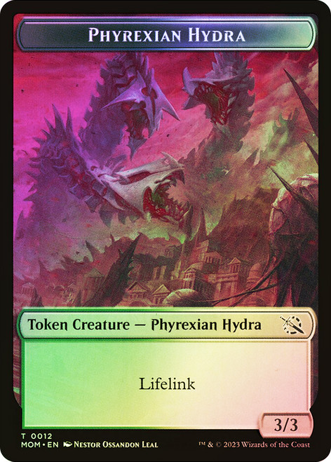 {Phyrexian Hydra Token} (Reach) // {Treasure Token} (#20)\nMarch of the Machine\nSingle\nMagic The Gathering