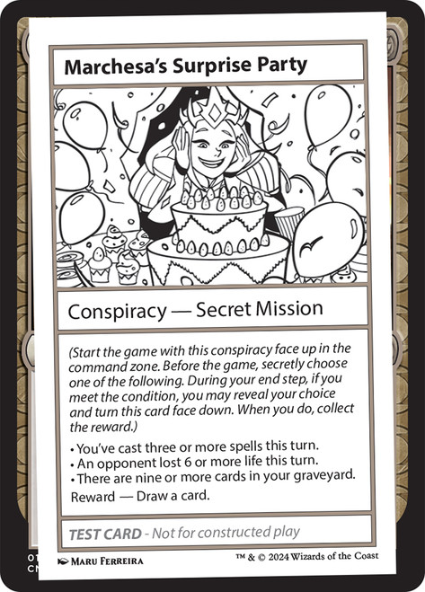 Marchesa's Surprise Party\nMystery Booster - Test Cards (No Symbol)\nSingle\nMagic The Gathering