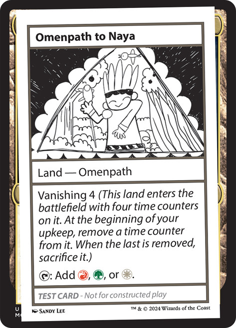 Omenpath to Naya\nMystery Booster - Test Cards (No Symbol)\nSingle\nMagic The Gathering