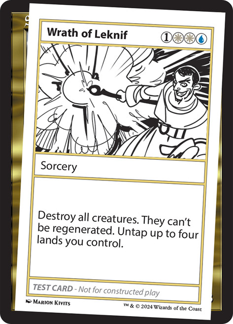 Wrath of Leknif\nMystery Booster - Test Cards (No Symbol)\nSingle\nMagic The Gathering