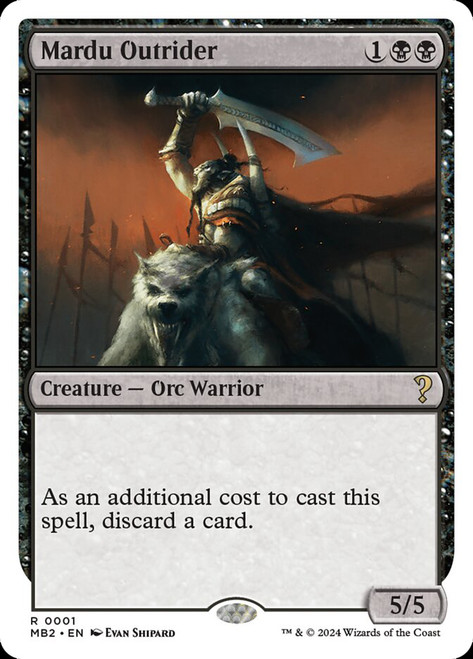Mardu Outrider\nMystery Booster 2\nSingle\nMagic The Gathering