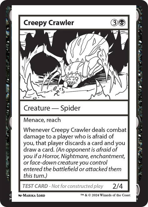 Creepy Crawler\nMystery Booster - Test Cards (No Symbol)\nSingle\nMagic The Gathering