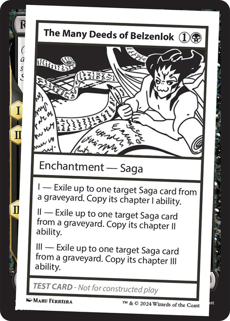 The Many Deeds of Belzenlok\nMystery Booster - Test Cards (No Symbol)\nSingle\nMagic The Gathering