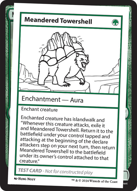 Meandered Towershell\nMystery Booster - Test Cards (No Symbol)\nSingle\nMagic The Gathering