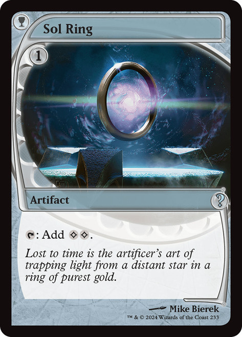 Sol Ring\nMystery Booster 2\nSingle\nMagic The Gathering