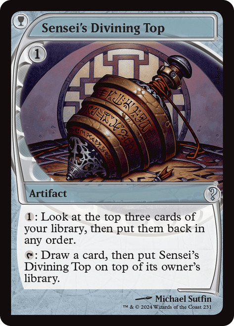 Sensei's Divining Top\nMystery Booster 2\nSingle\nMagic The Gathering